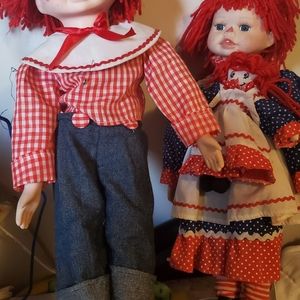 Raggedy Ann & Andy  dolls